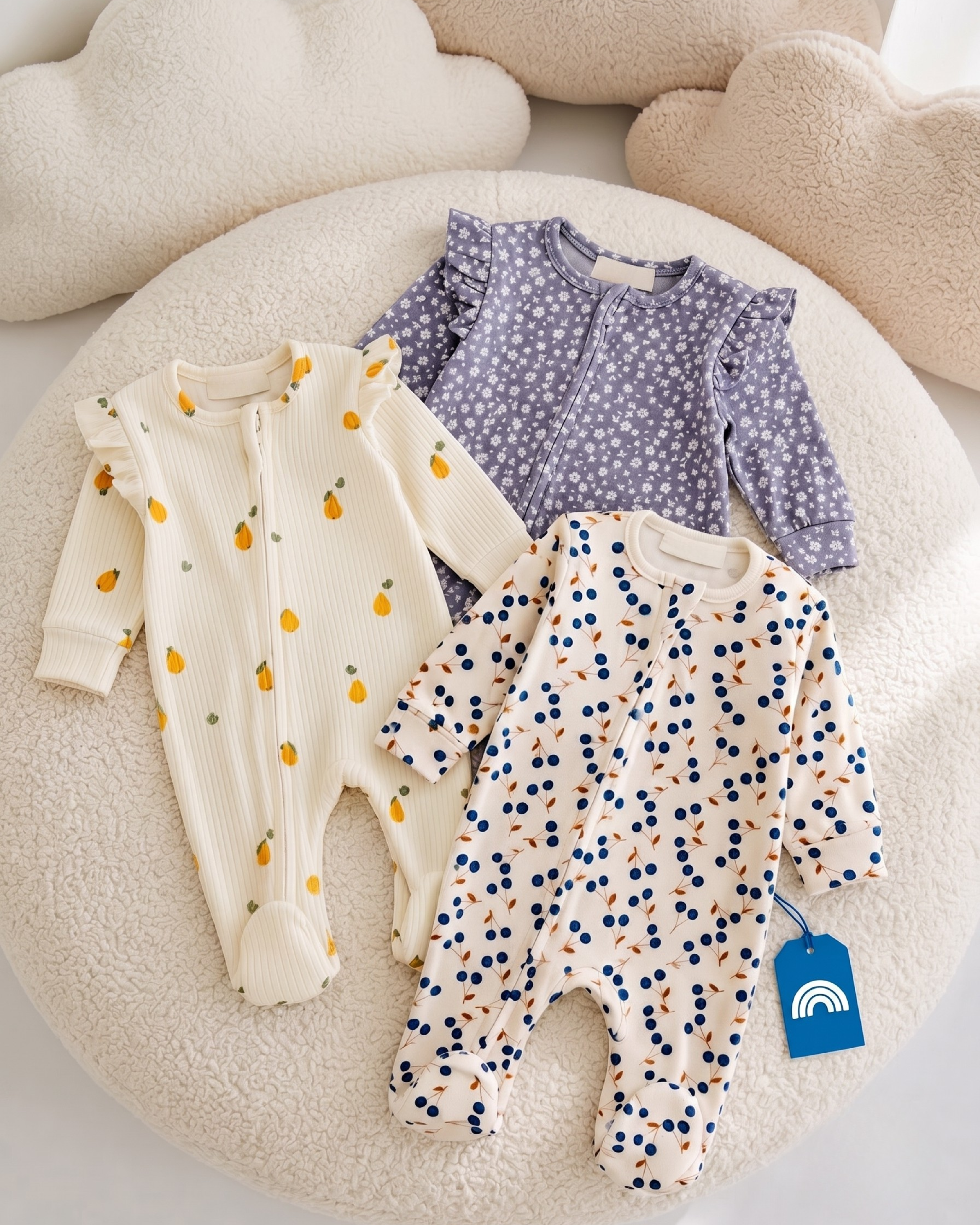 Grenouillère Bébé Fille 100% Coton