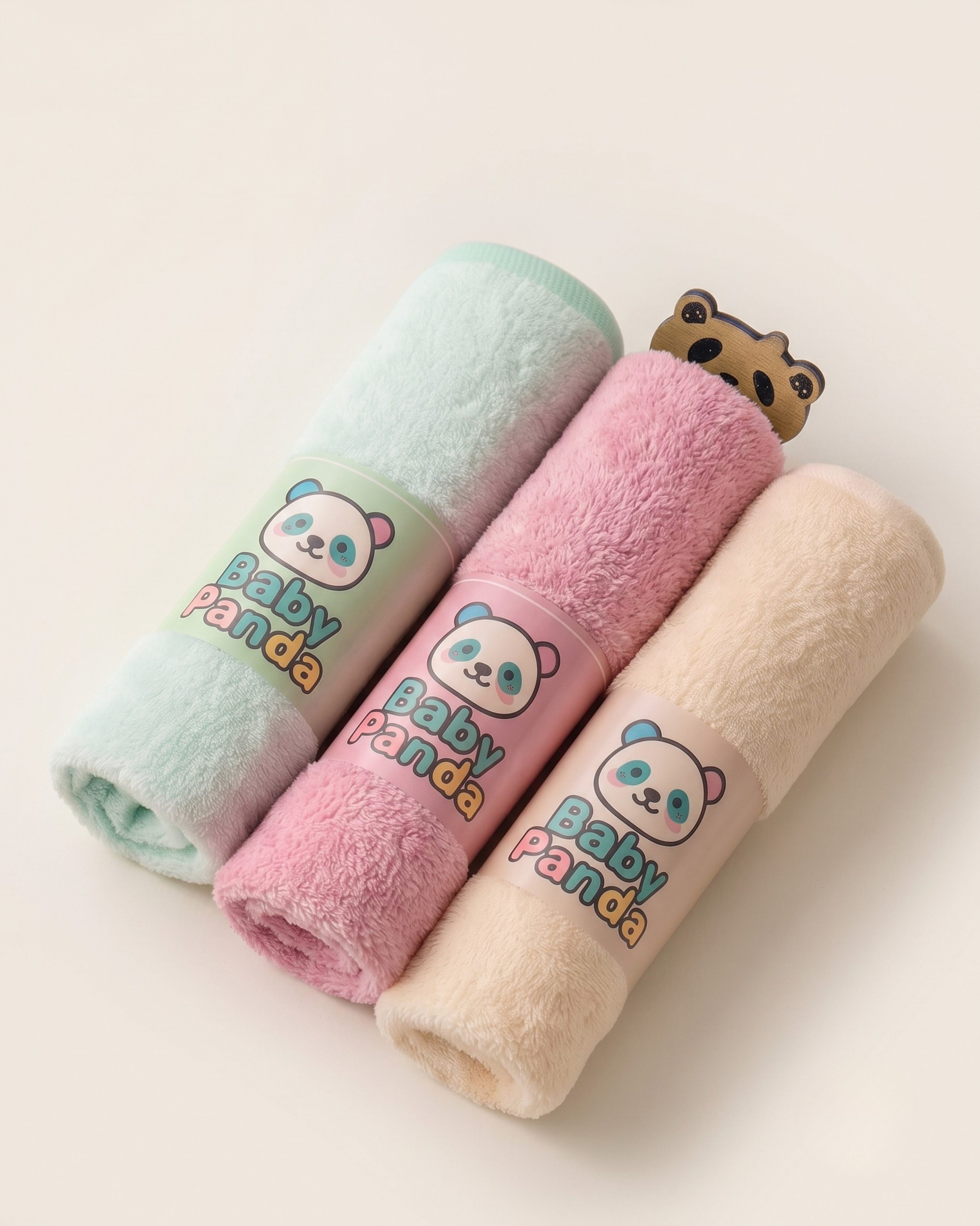 Pack 3 Lingettes de Bain Bébé Ultra Douces