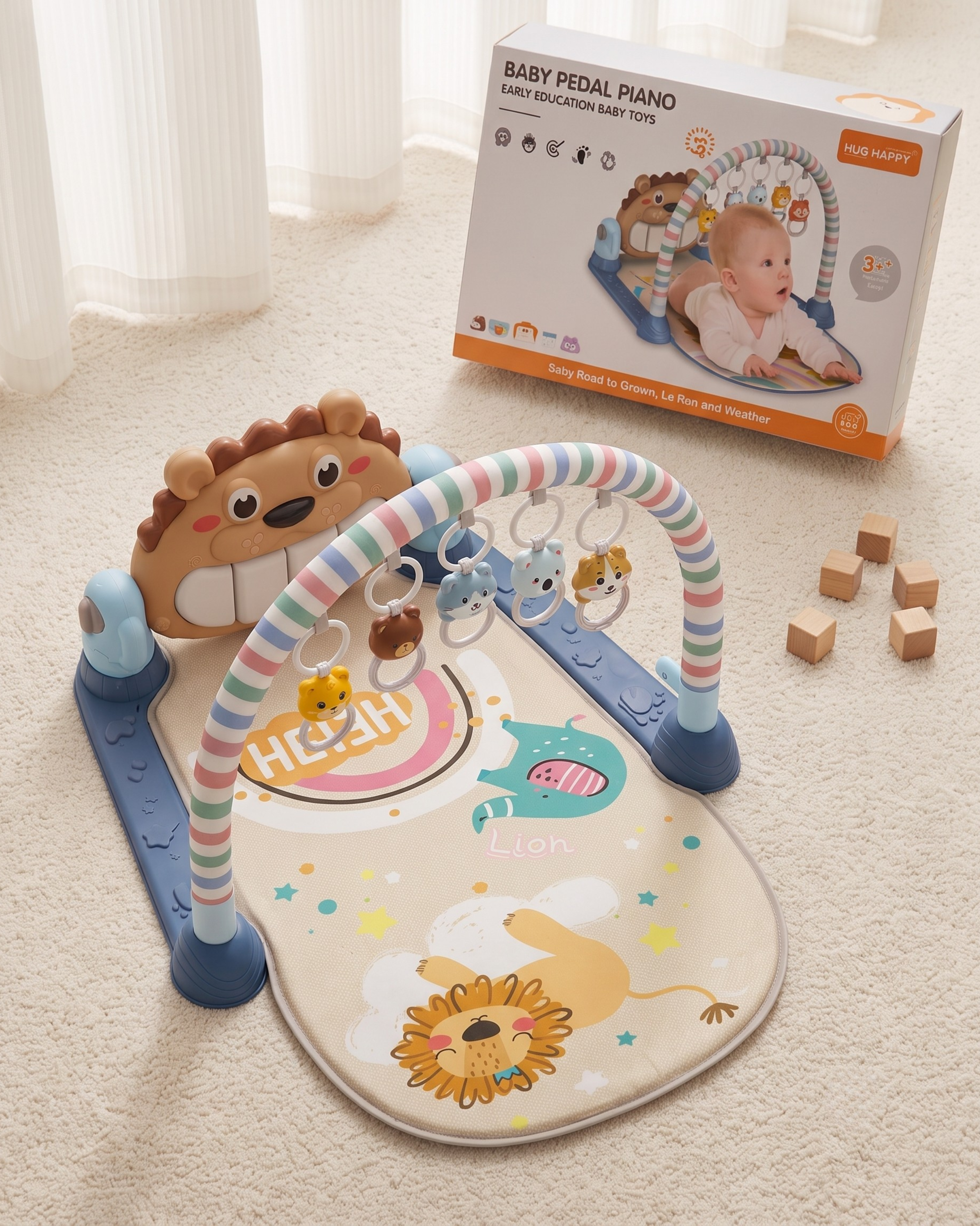 Tapis d'Éveil Bébé avec Piano Musical – Arche d'Activités