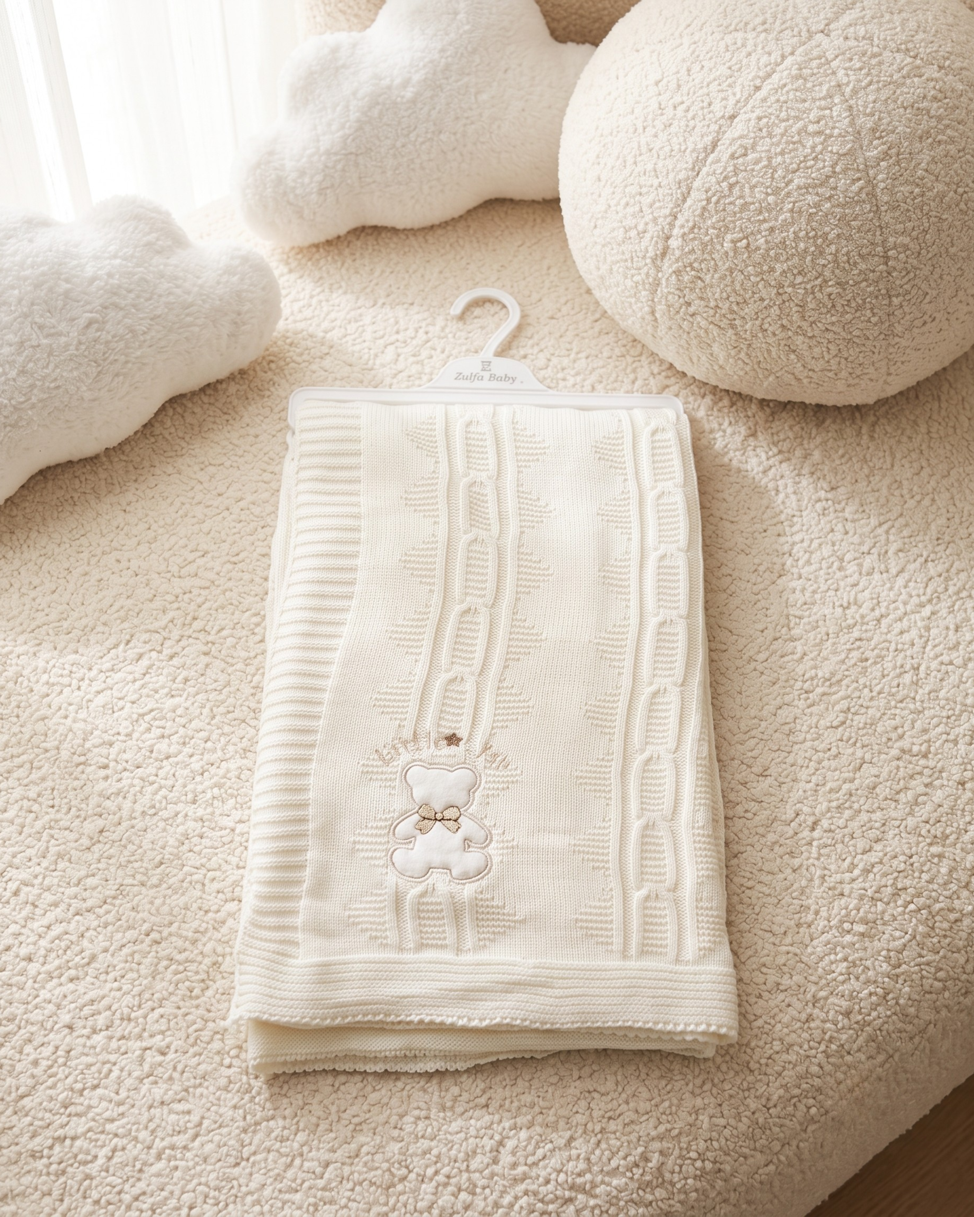Couverture Tricotée Bébé Premium
