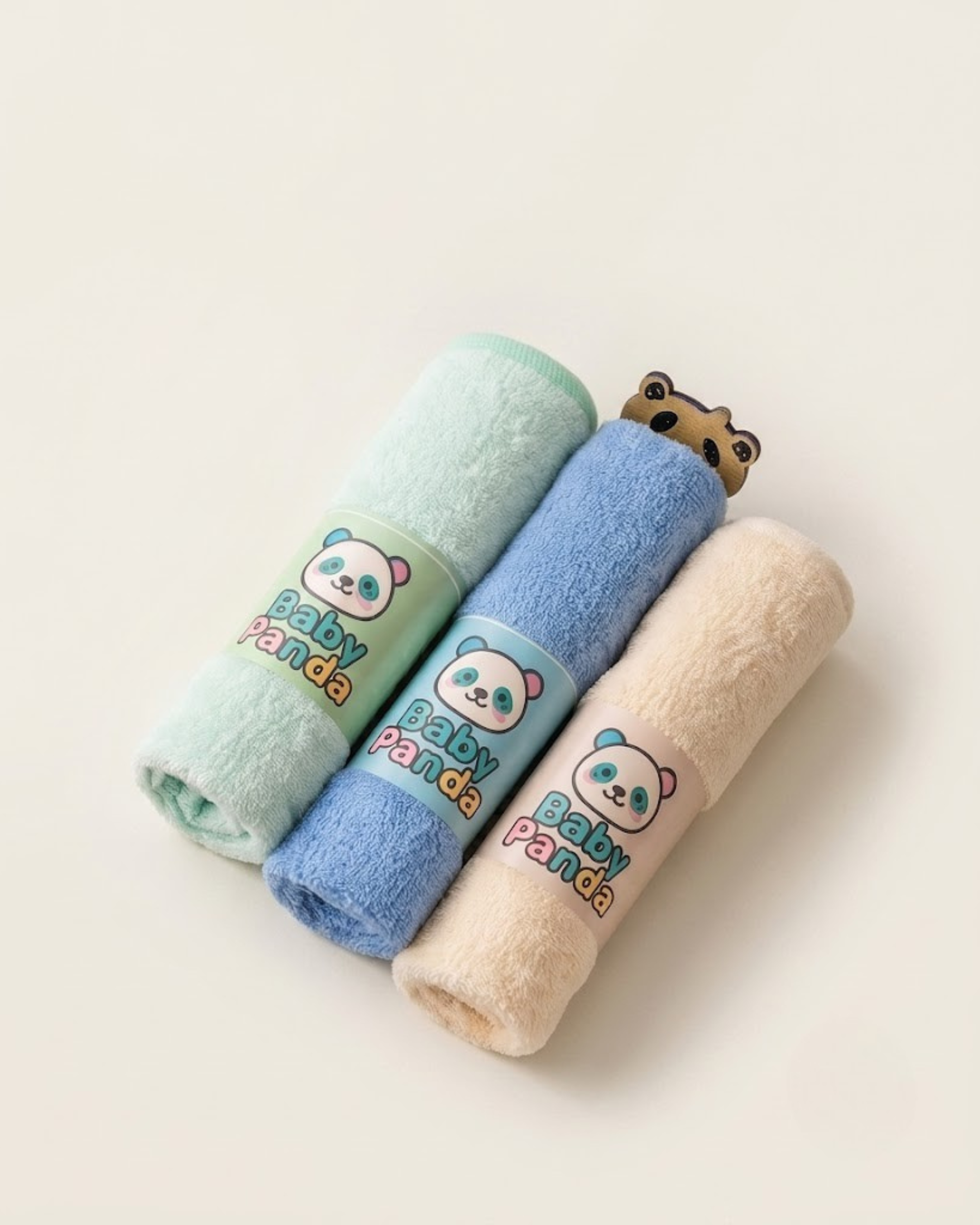 Pack 3 Lingettes de Bain Bébé Ultra Douces