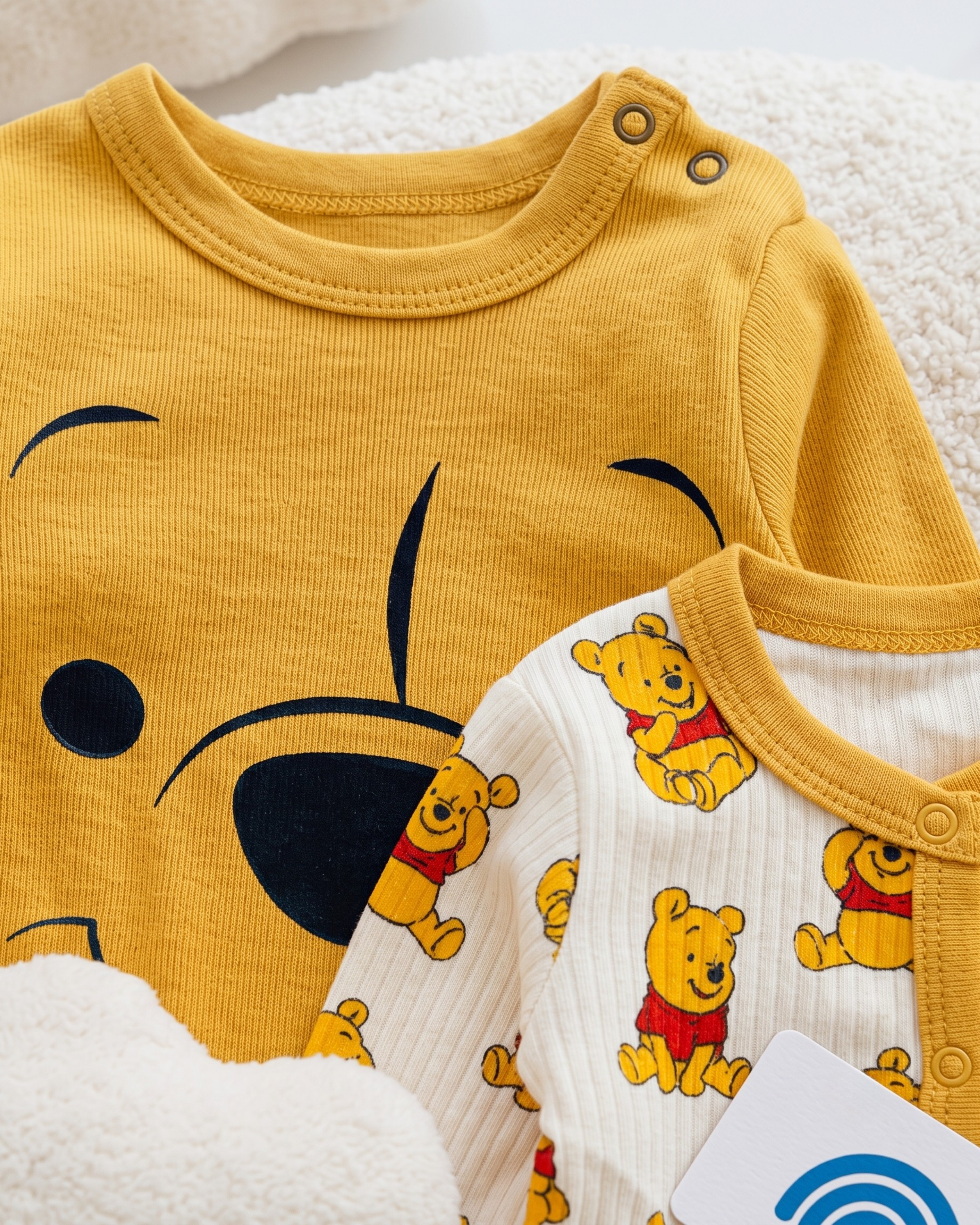 Pack Duo de Grenouillères Bébé avec Bonnet et Chaussons Assortis – 100% Coton