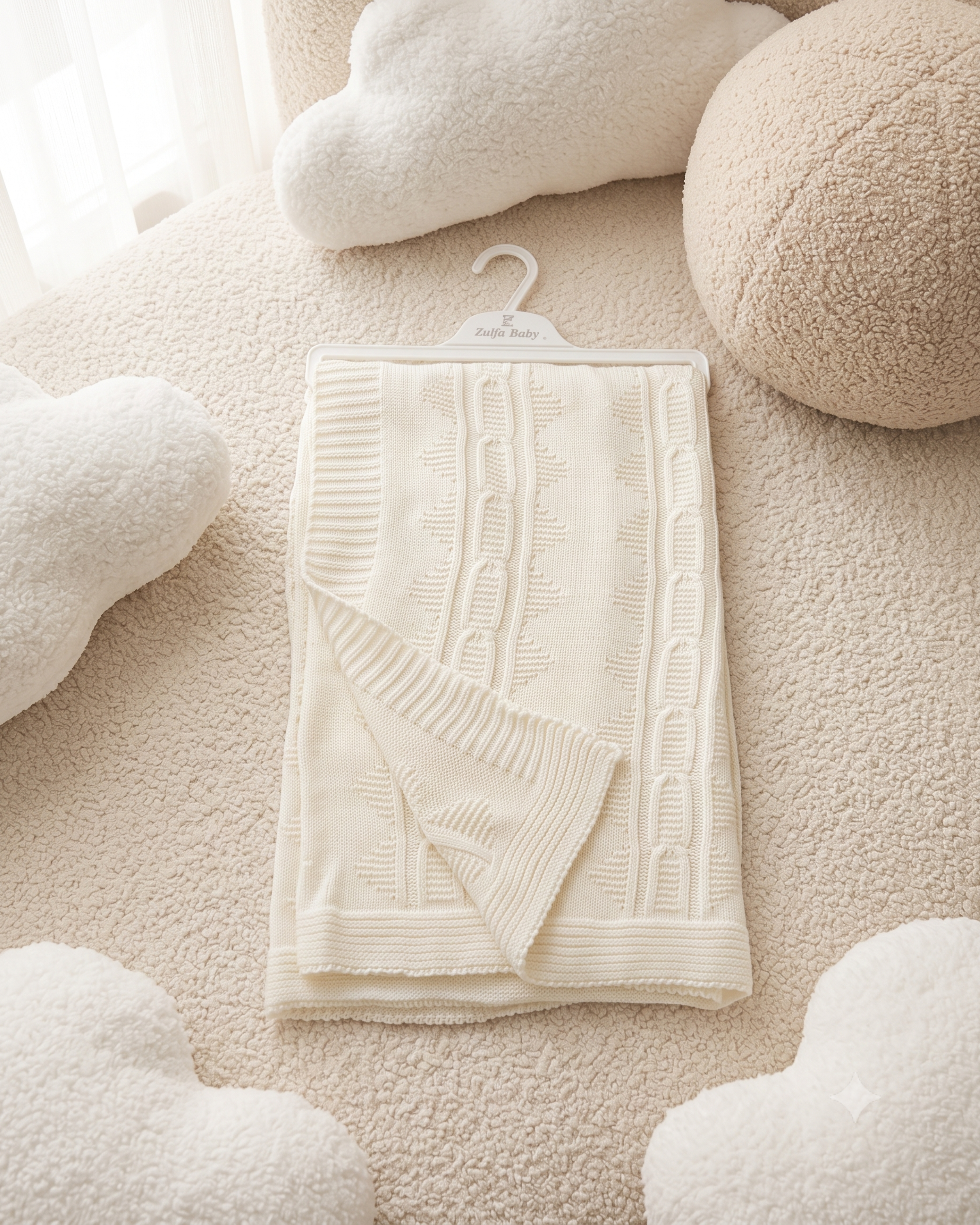 Couverture Tricotée Bébé Premium