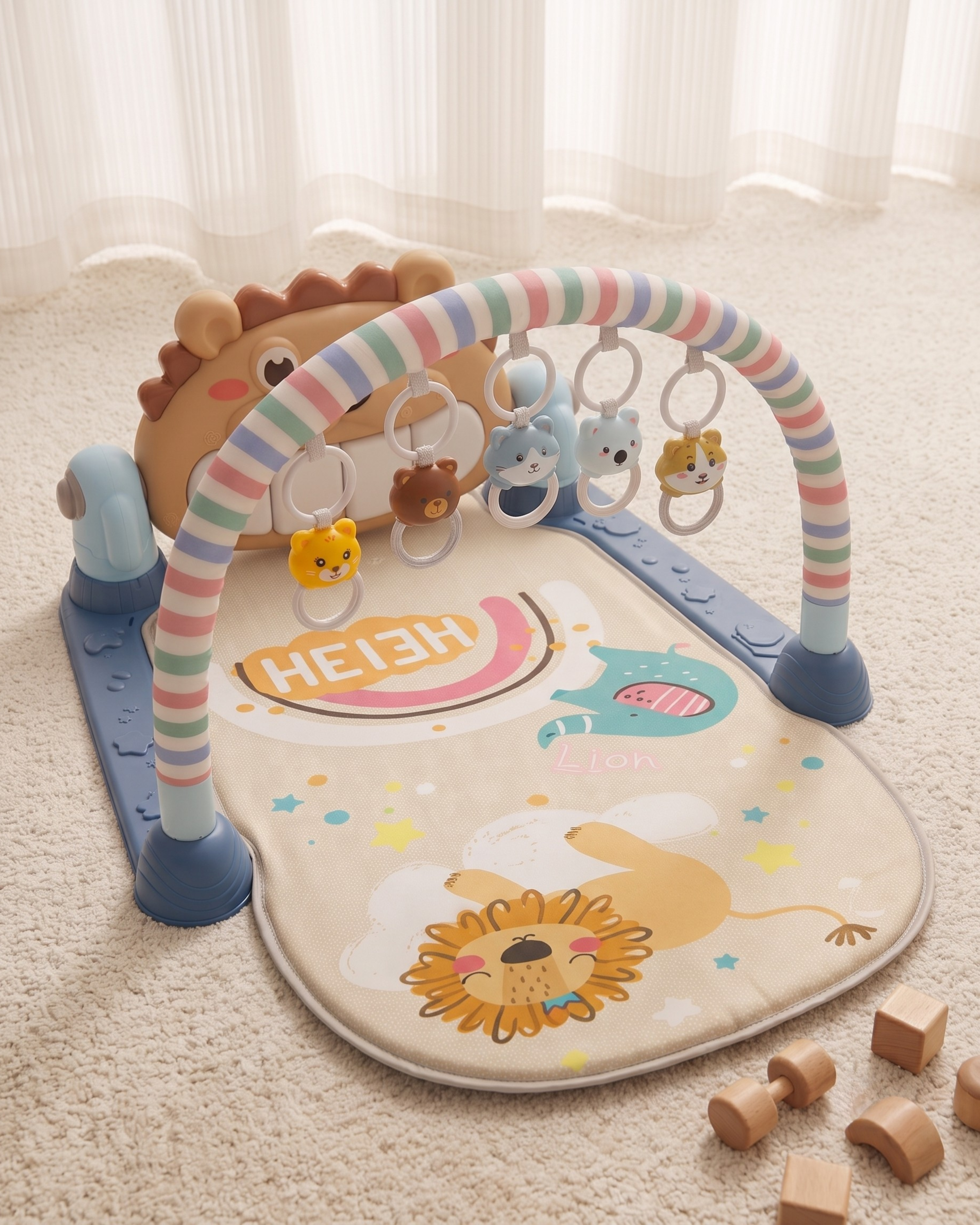 Tapis d'Éveil Bébé avec Piano Musical – Arche d'Activités