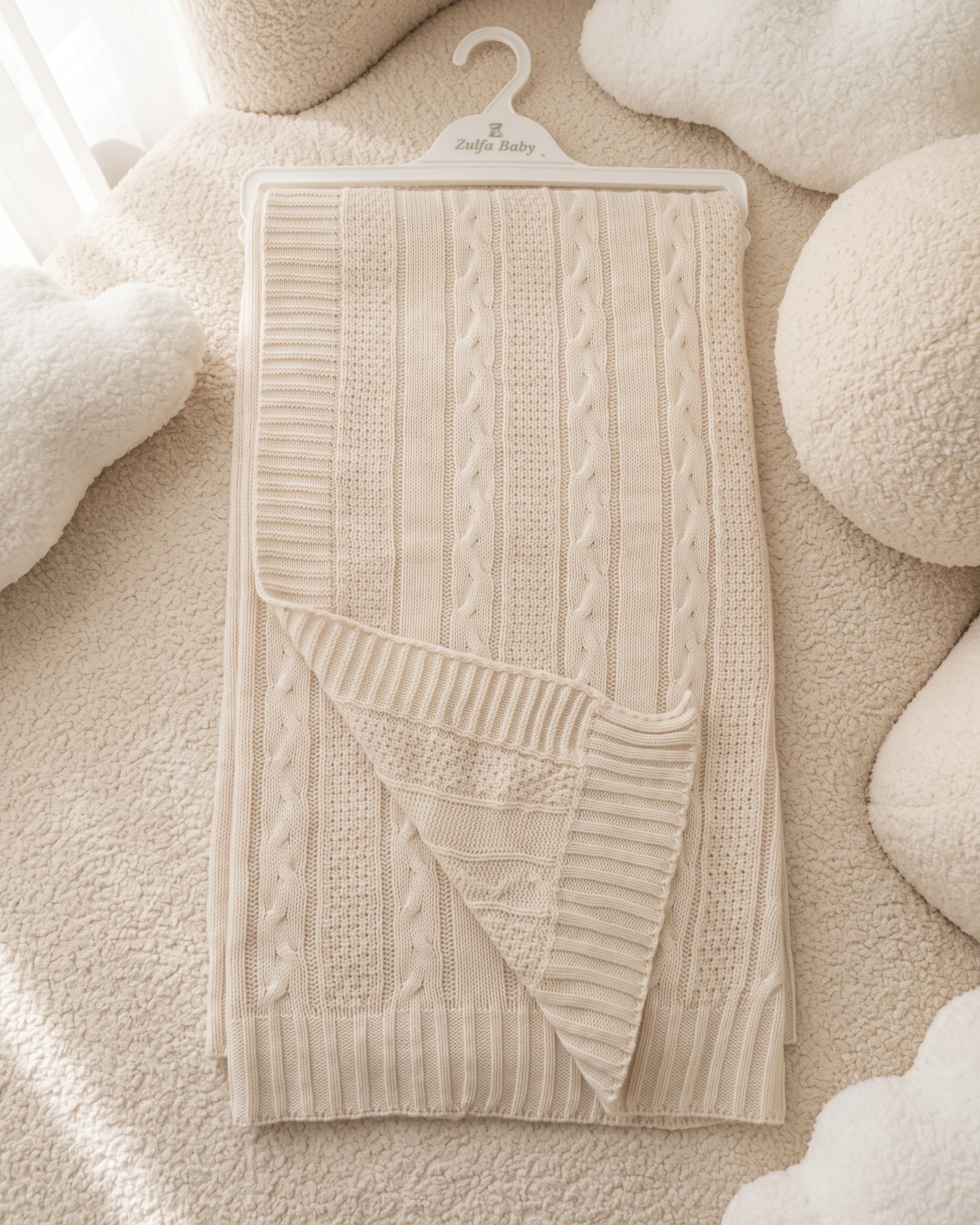 Couverture Tricotée Bébé Premium