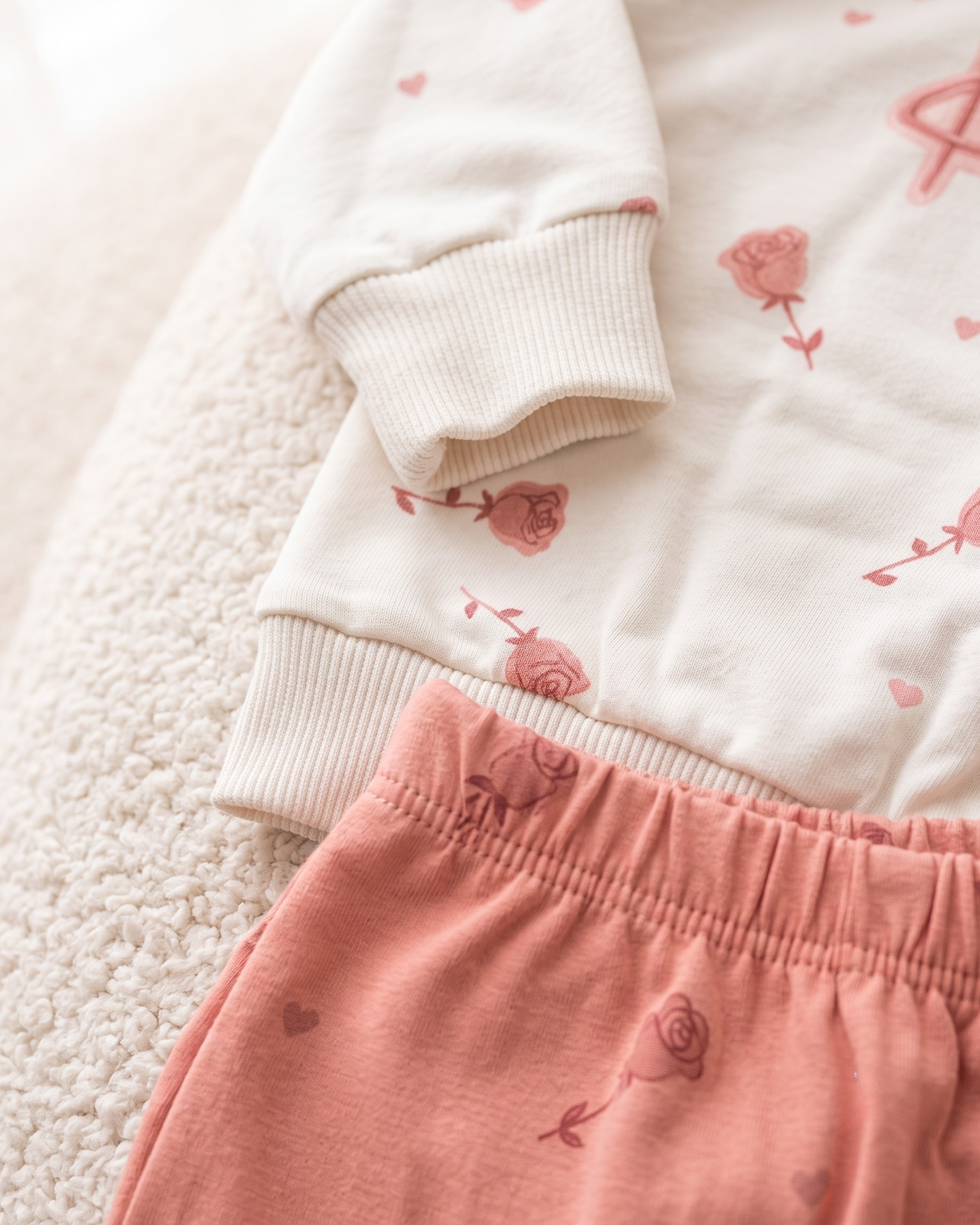Ensemble 2 Pièces Bébé Fille – Sweat Pantalon 6-8 Mois