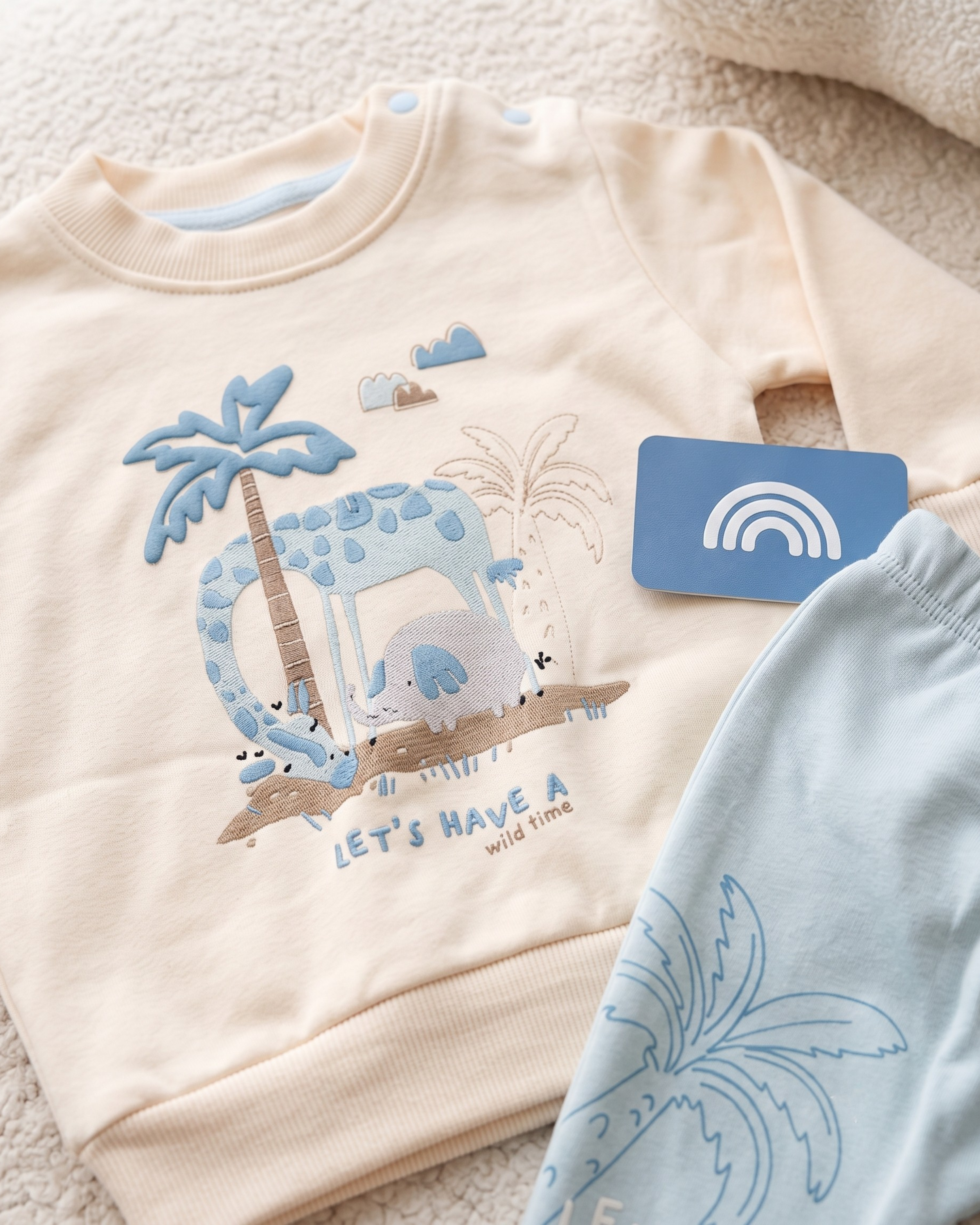 Ensembles Bébé 2 Pièces – Sweat & Pantalon – 100% Coton – 6 à 18 Mois