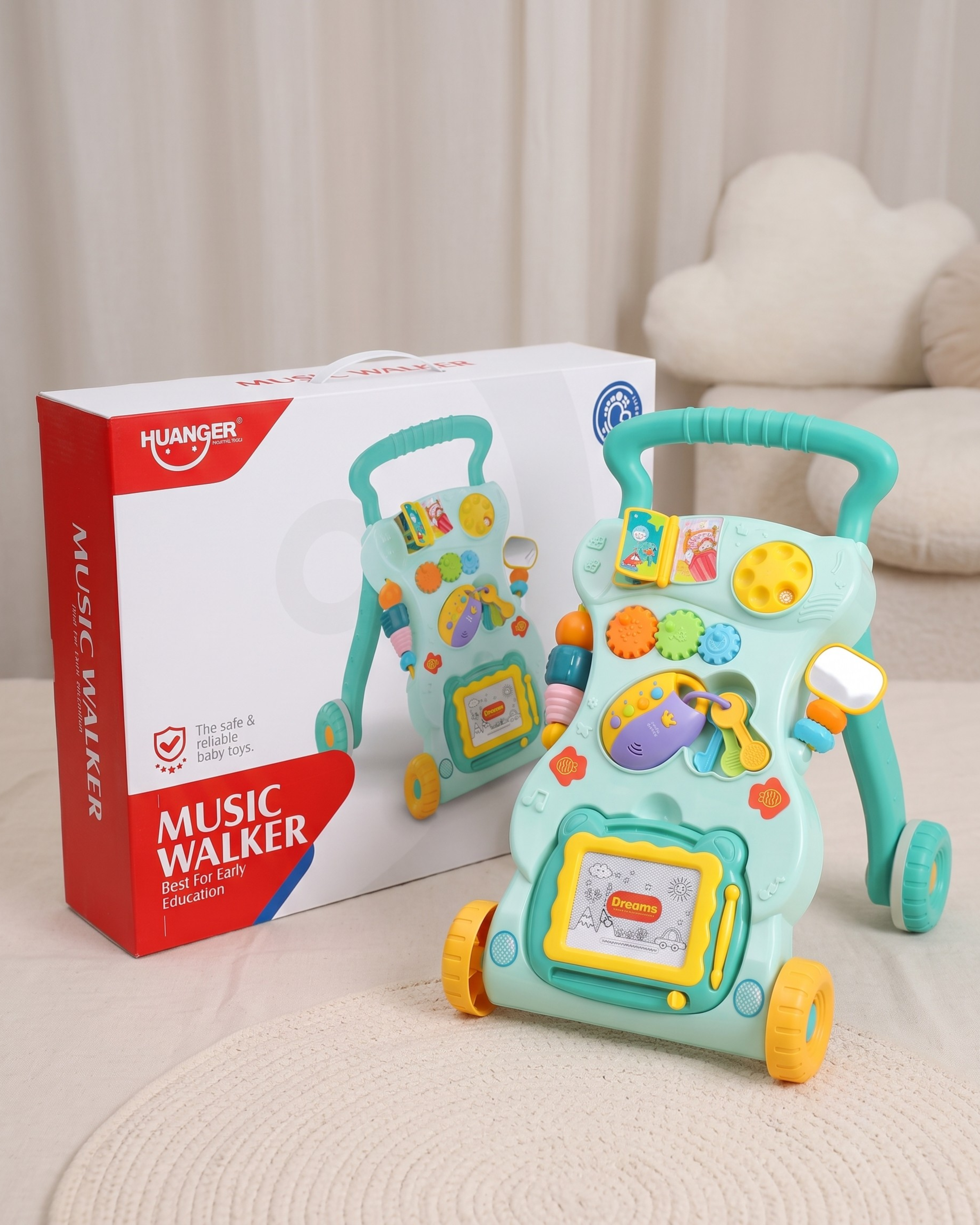 Trotteur Musical d'Apprentissage pour Bébé