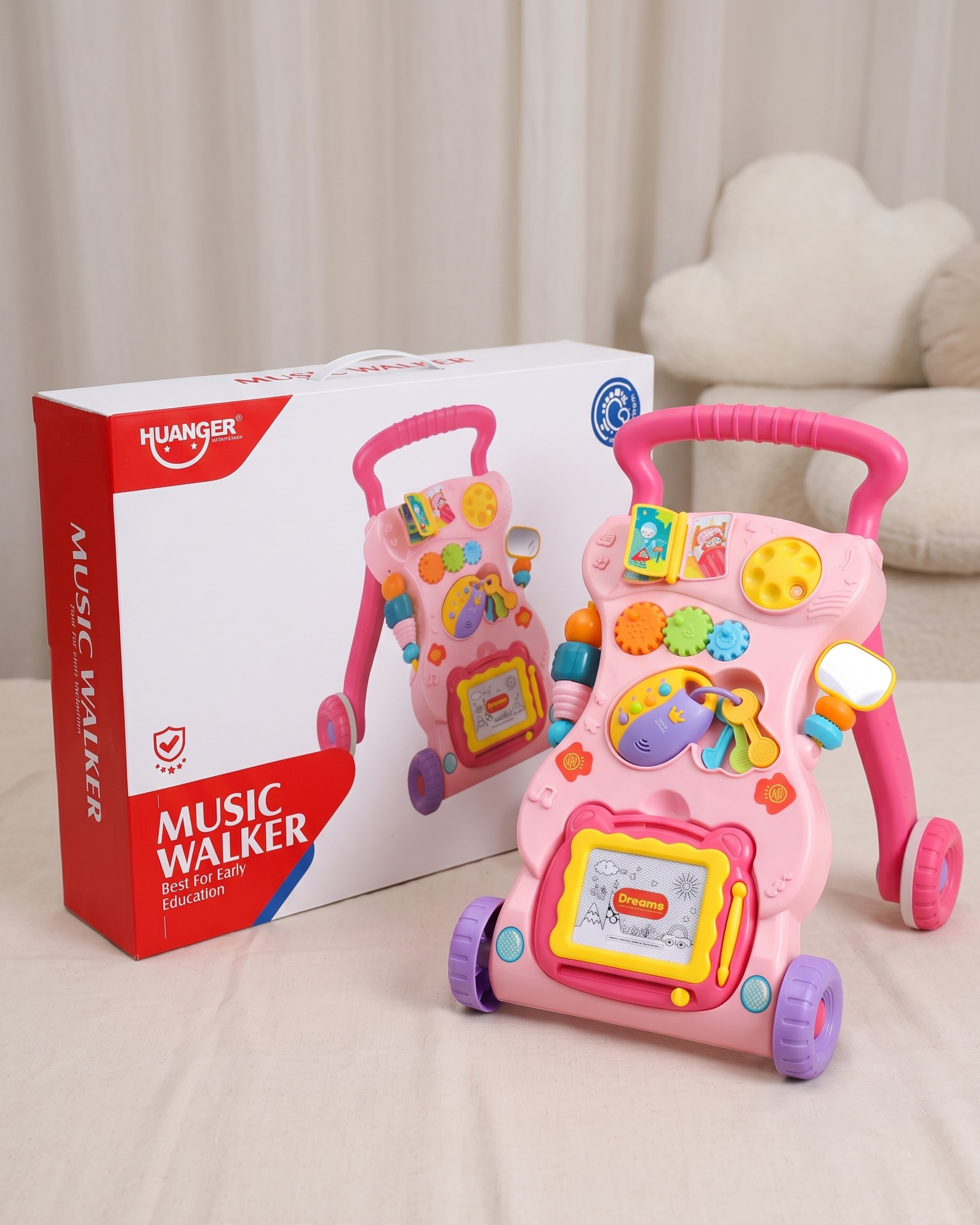 Trotteur Musical d'Apprentissage pour Bébé