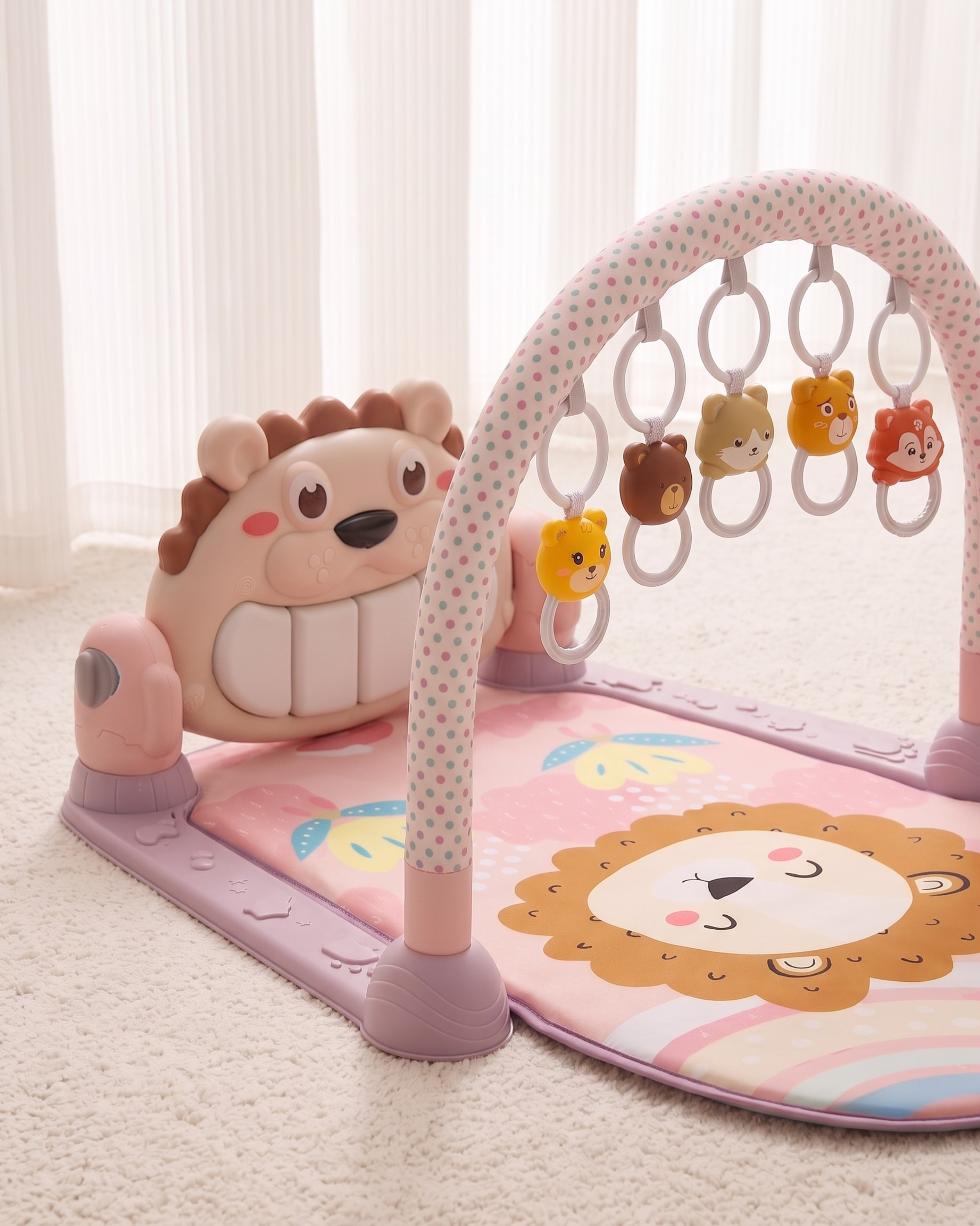 Tapis d'Éveil Bébé avec Piano Musical – Arche d'Activités