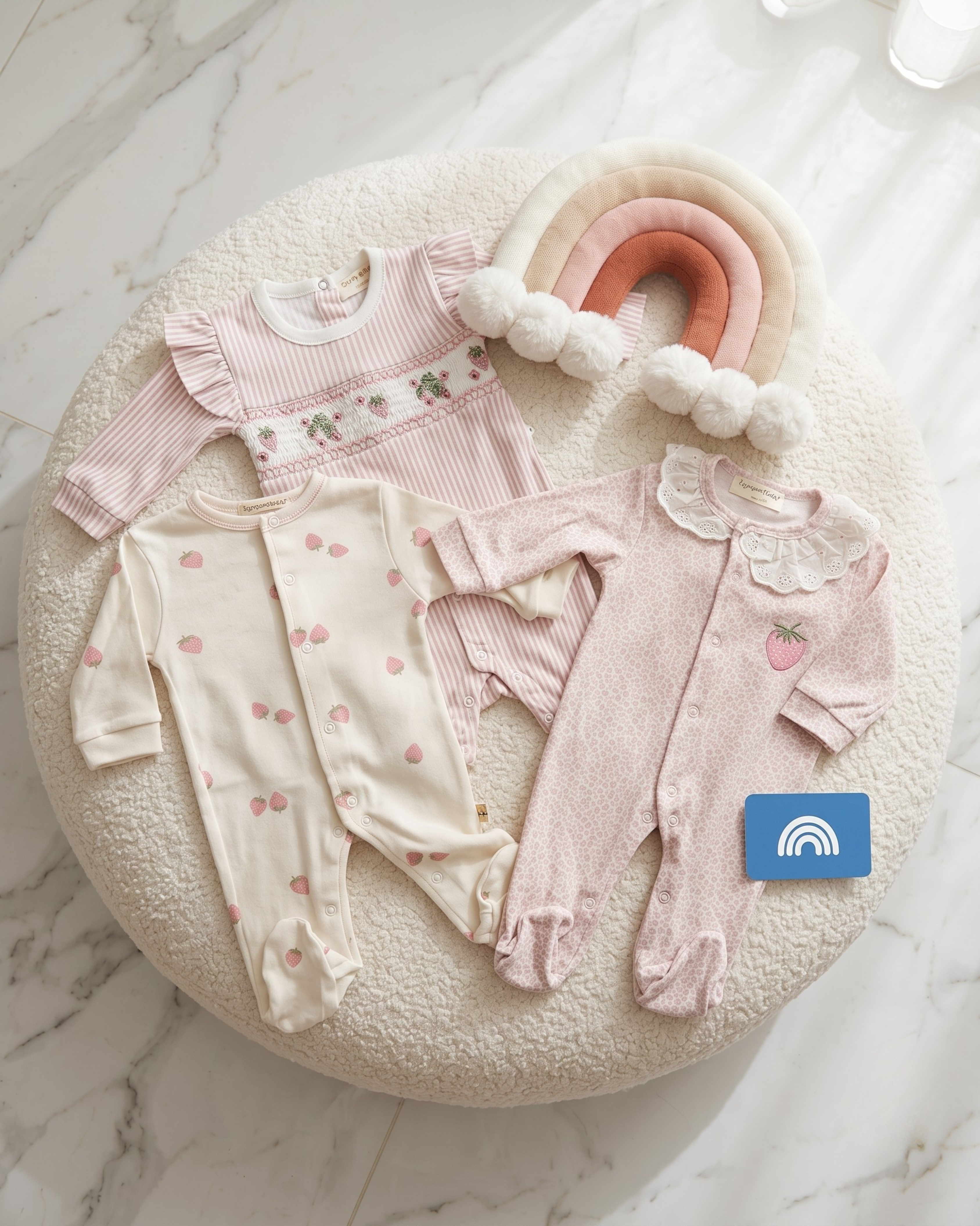 Grenouillère Bébé Fille 100% Coton – Plusieurs Modèles