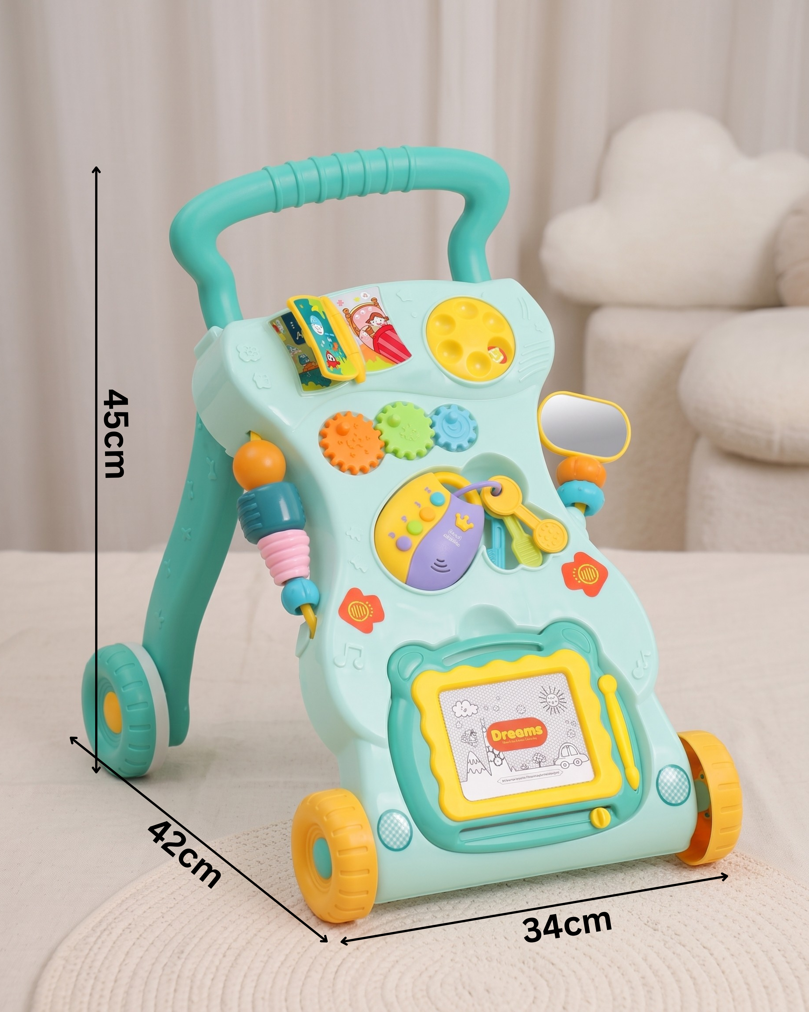 Trotteur Musical d'Apprentissage pour Bébé