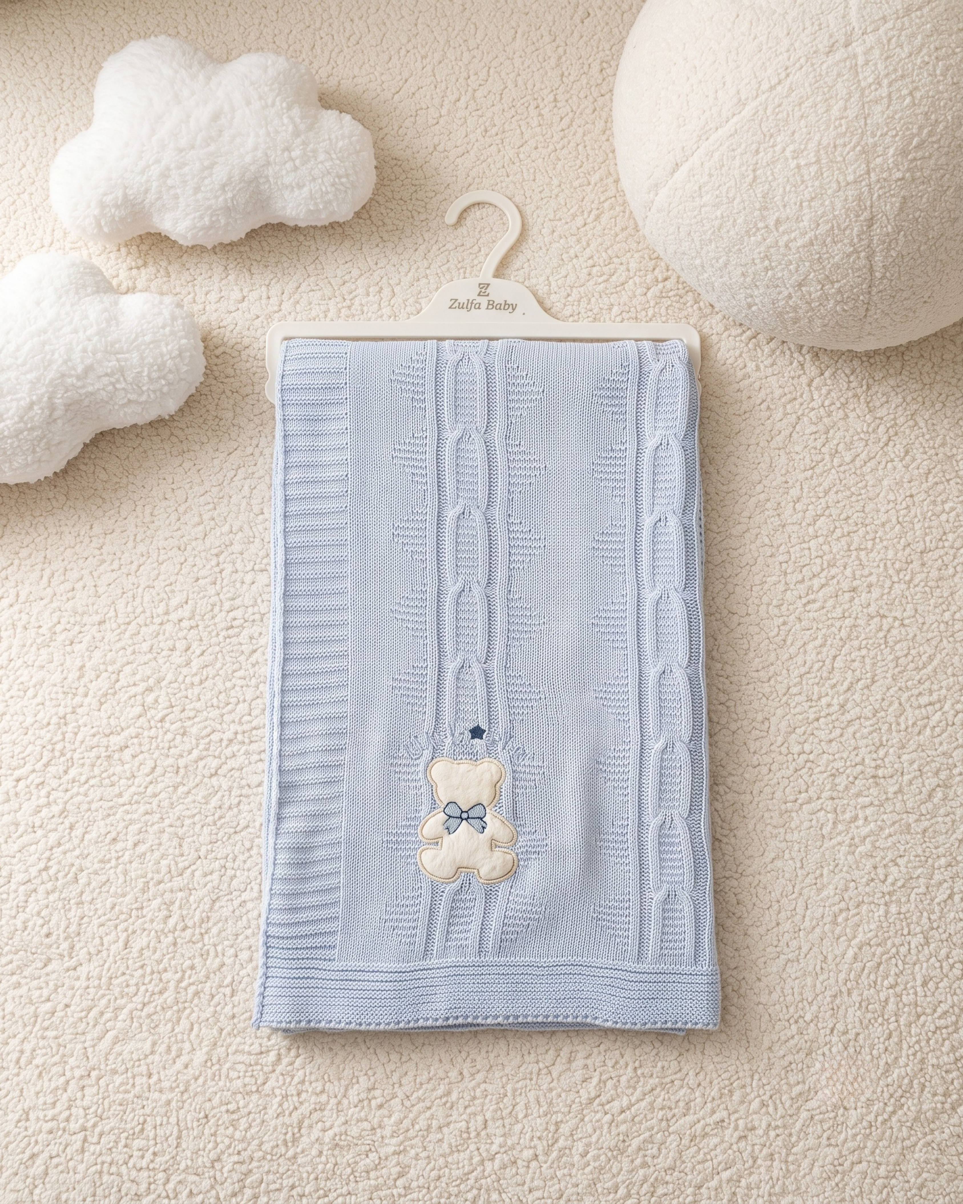 Couverture Tricotée Bébé Premium