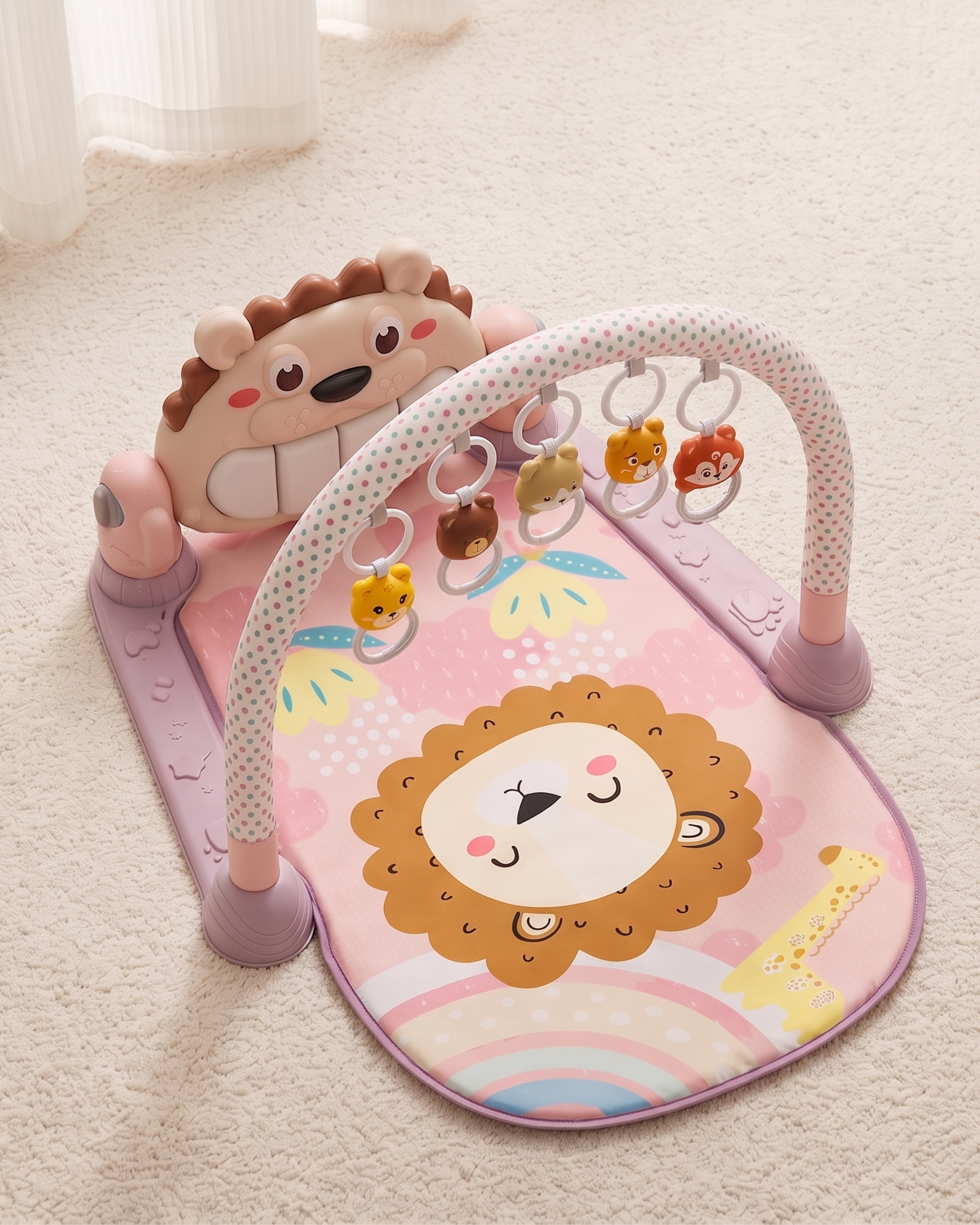 Tapis d'Éveil Bébé avec Piano Musical – Arche d'Activités