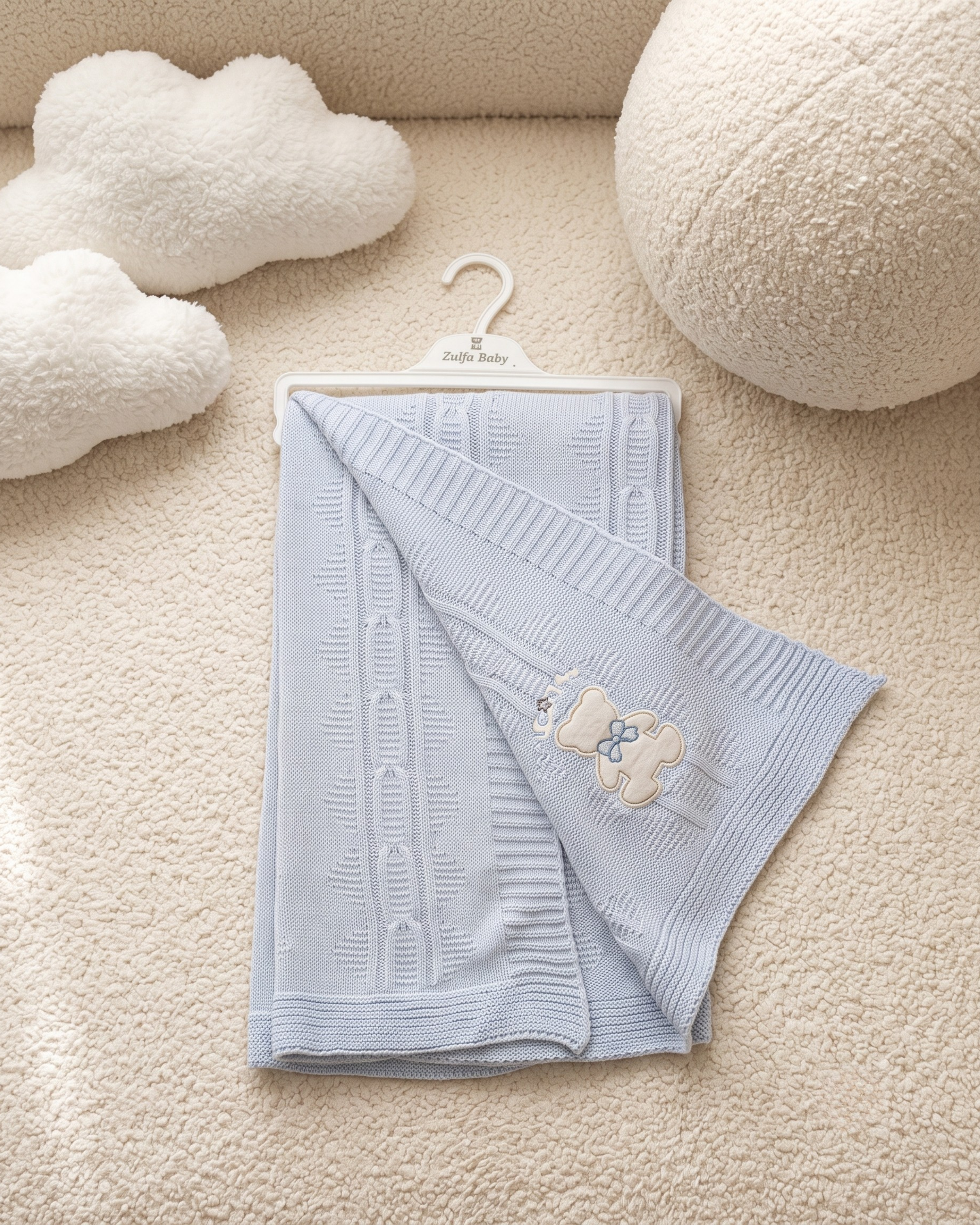 Couverture Tricotée Bébé Premium