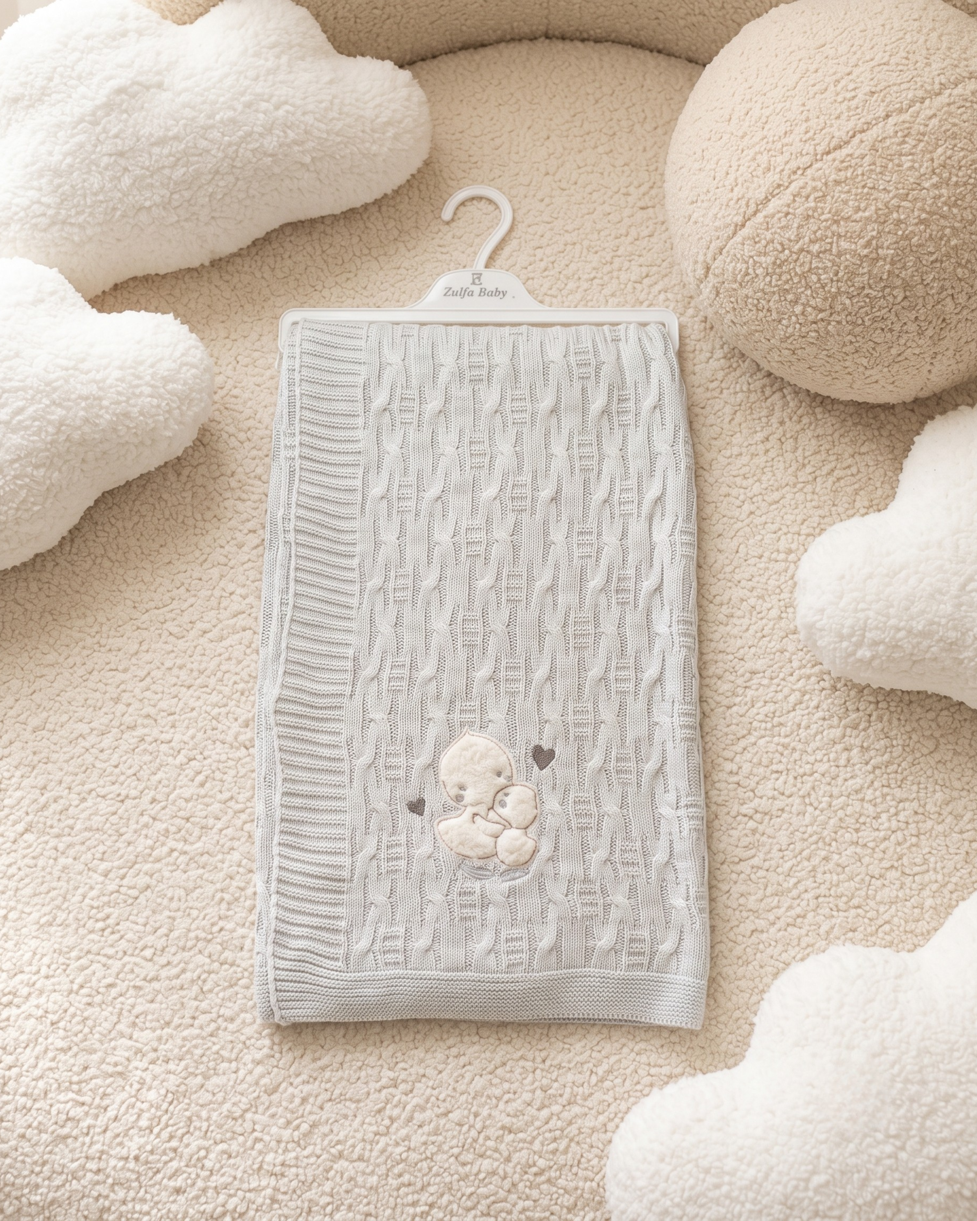 Couverture Tricotée Bébé Premium