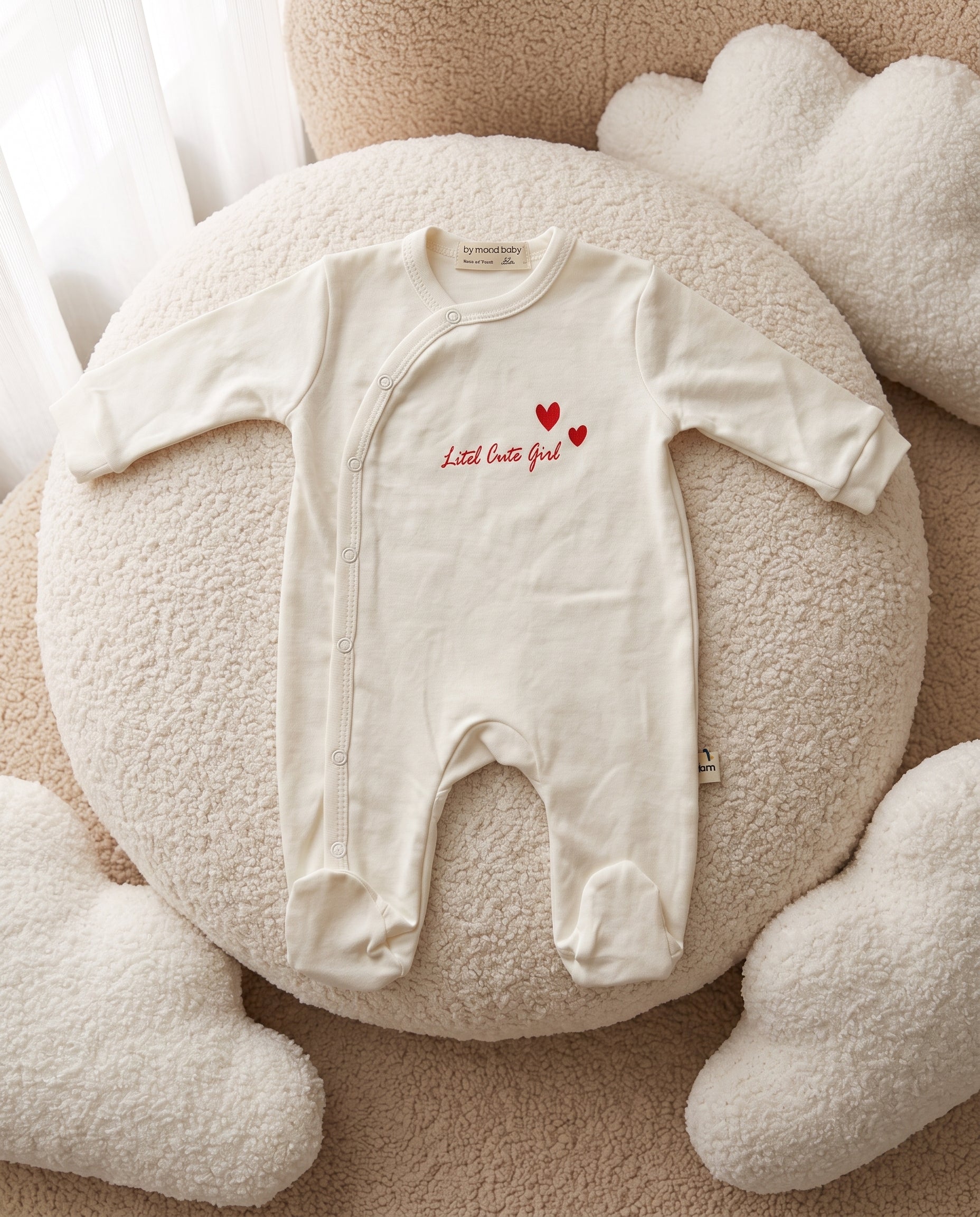 Pack 3 Grenouillère Bébé Fille 100% Coton